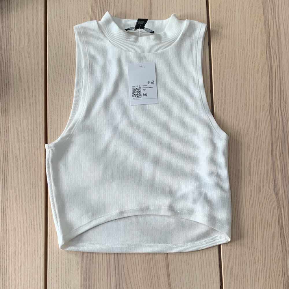 Forever 21 Turtle Neck Short Crop Top